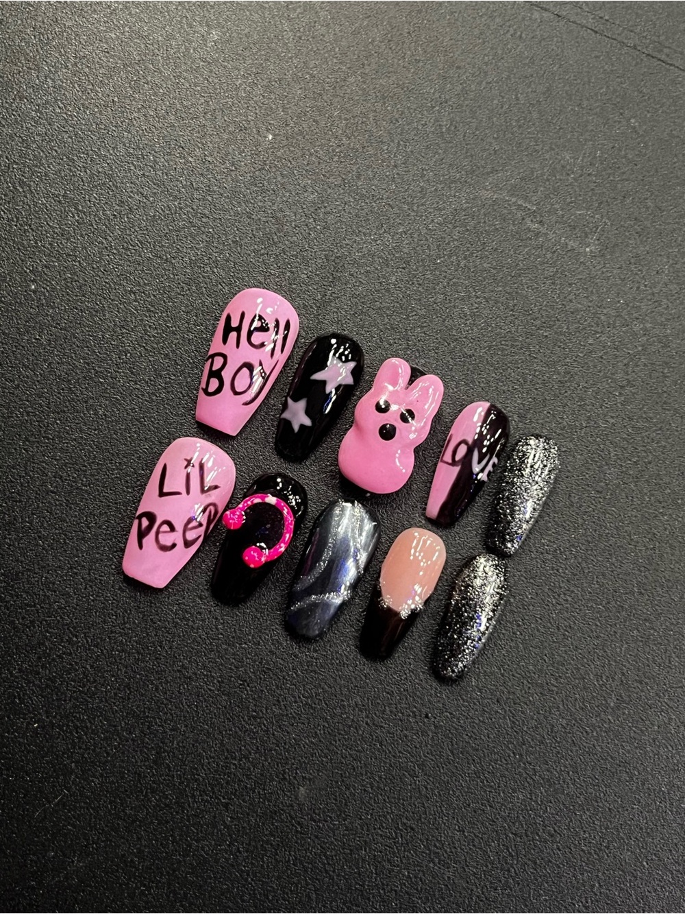Lil peep press on nails